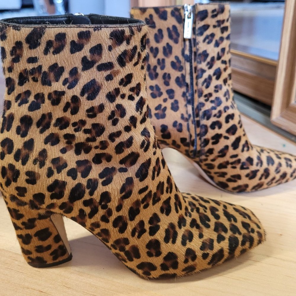 Authentic Jimmy Choo animal print booties